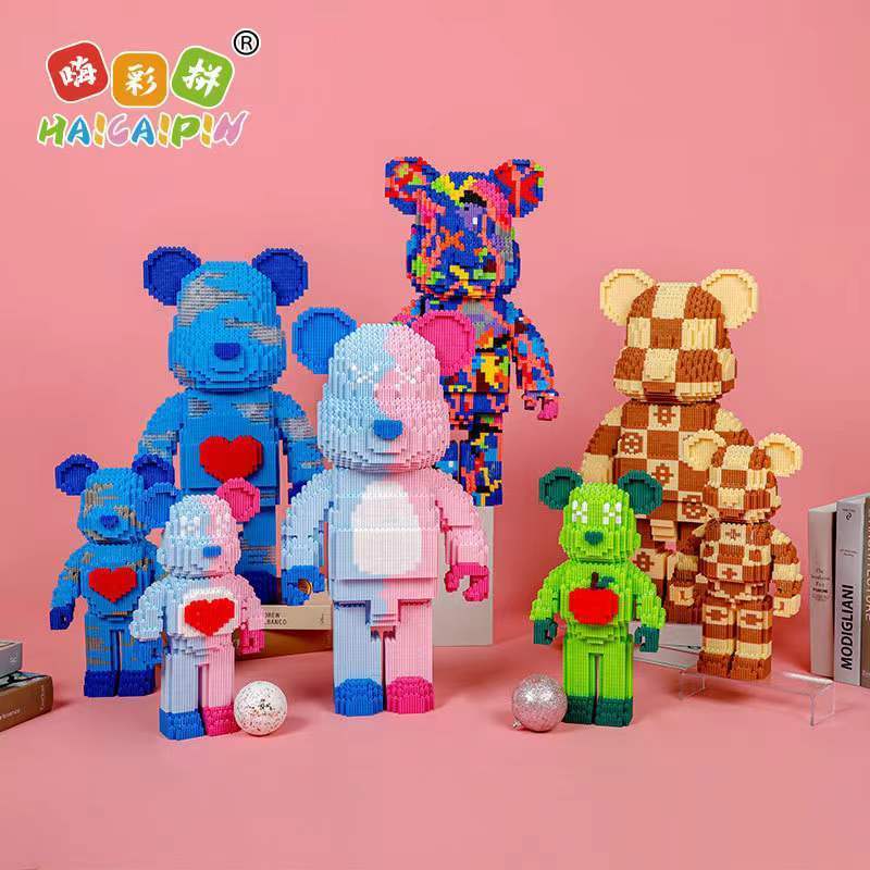 乐高lego超大暴力熊串联颗粒暴力熊拼装拼图益智手工男孩女孩玩具礼物
