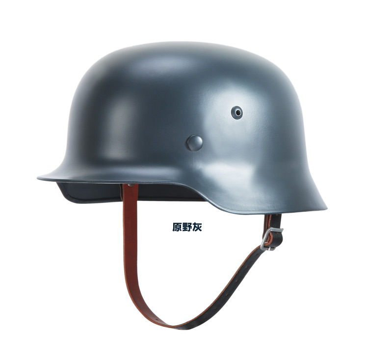 雪峰狐m35德军钢盔cs防弹头盔哈雷头盔户外装备全钢材质15kg墨绿色