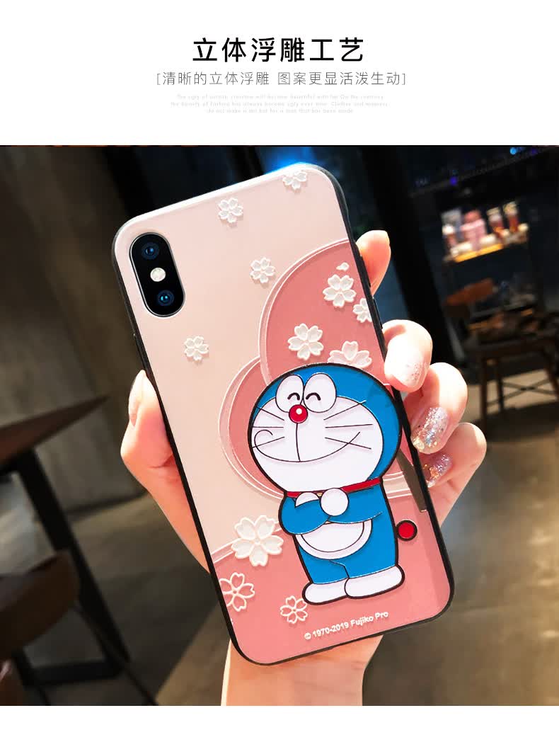 哆啦a梦苹果x手机壳iphonex蓝胖子xr机器猫xsmax叮当猫iphone11硅胶