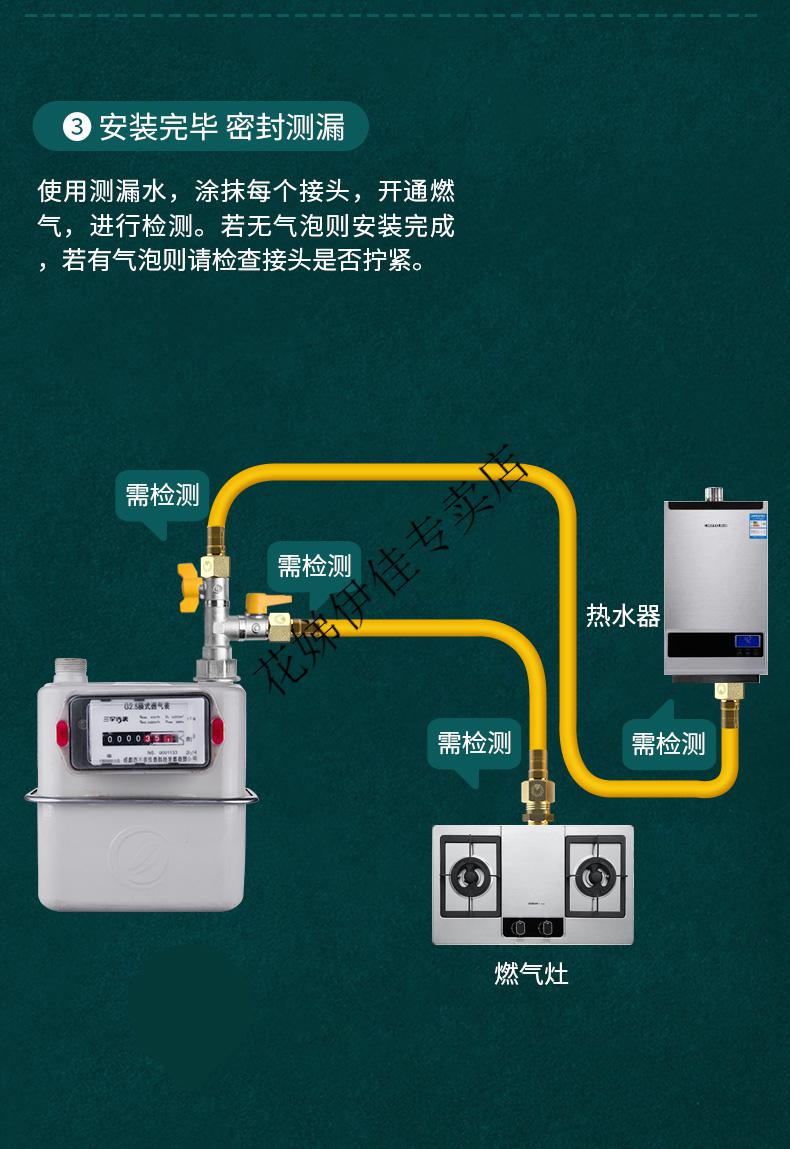 防爆管天然气燃气灶软管子不锈钢连接管煤气灶波纹管道家用防爆金属