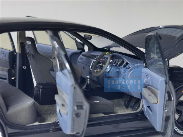 supera三菱1比18evo9lancerevolutionix改装版合金汽车模型黑武士轿车