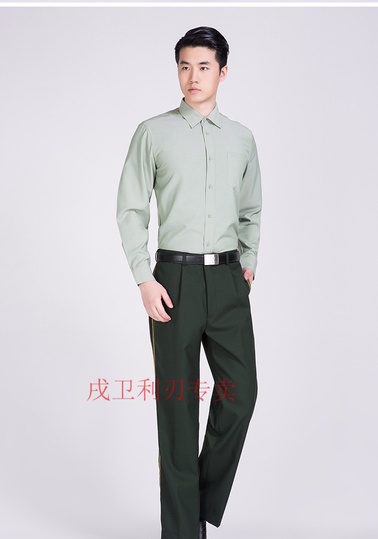 正品新款07式男款长袖衬衣春秋常内衬服女士军绿色橄榄绿休闲衬衫松枝