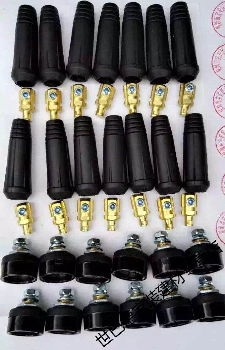 焊机接头10-25 35-50 50-70电焊机快速接头欧式电缆快