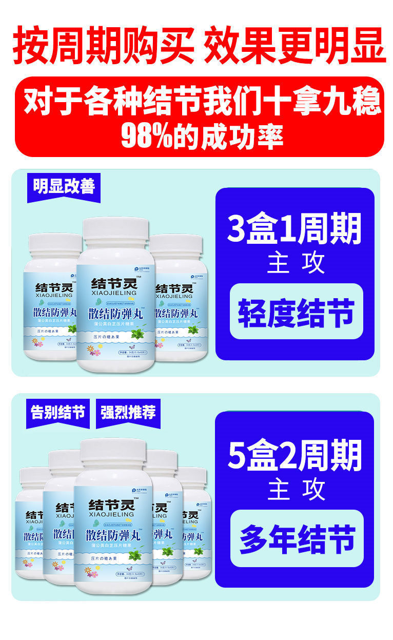 蒲结通结节灵散结防弹丸蒲公英白芷压片糖果丹蒲结通1盒体验装
