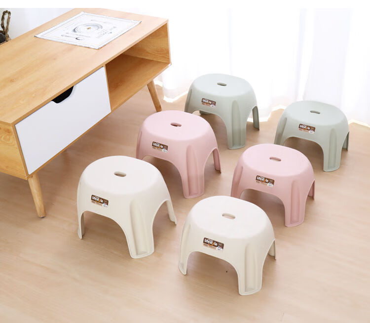 【北欧系列】加厚防滑凳子成人儿童家用小板凳浴室换鞋凳塑料矮凳