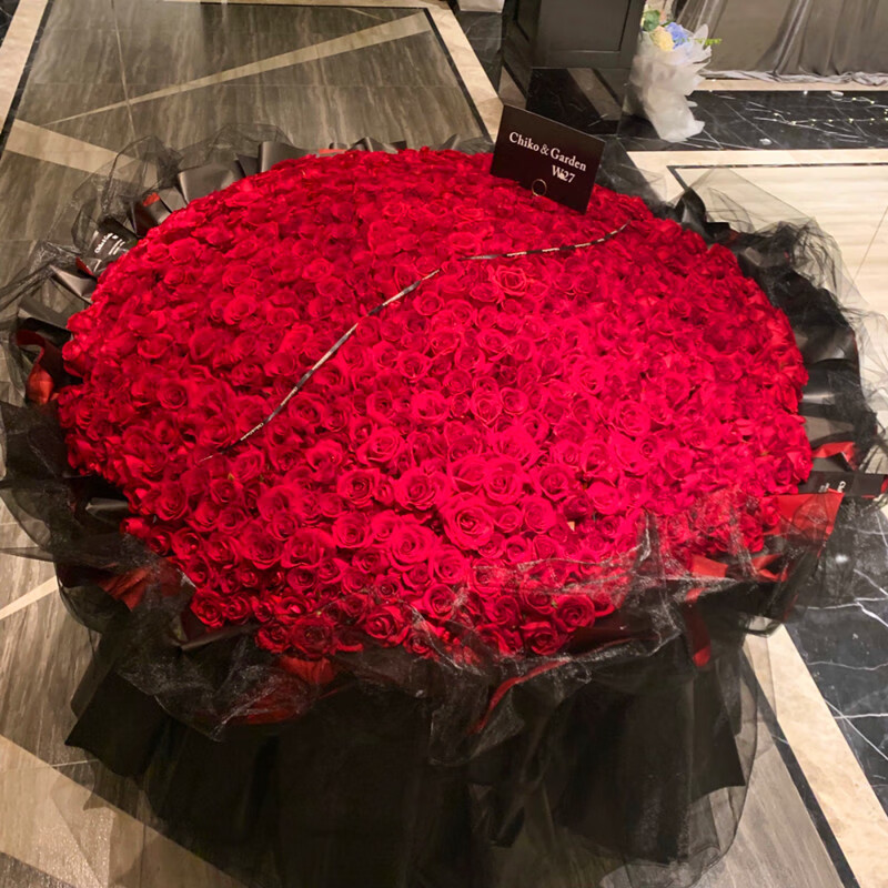 999朵玫瑰花鲜花速递365朵520朵表白求婚纪念日生日礼物送花全国同城