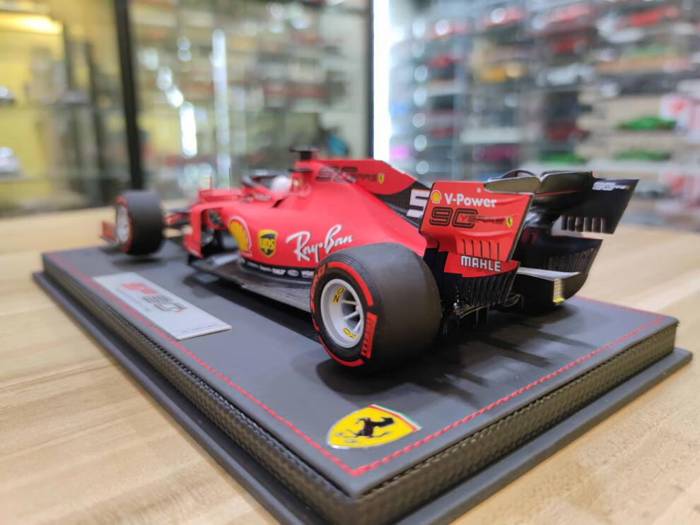 1/18 法拉利 f1 sf90 2019 5号红轮 限量版仿真树脂汽车模型 红色