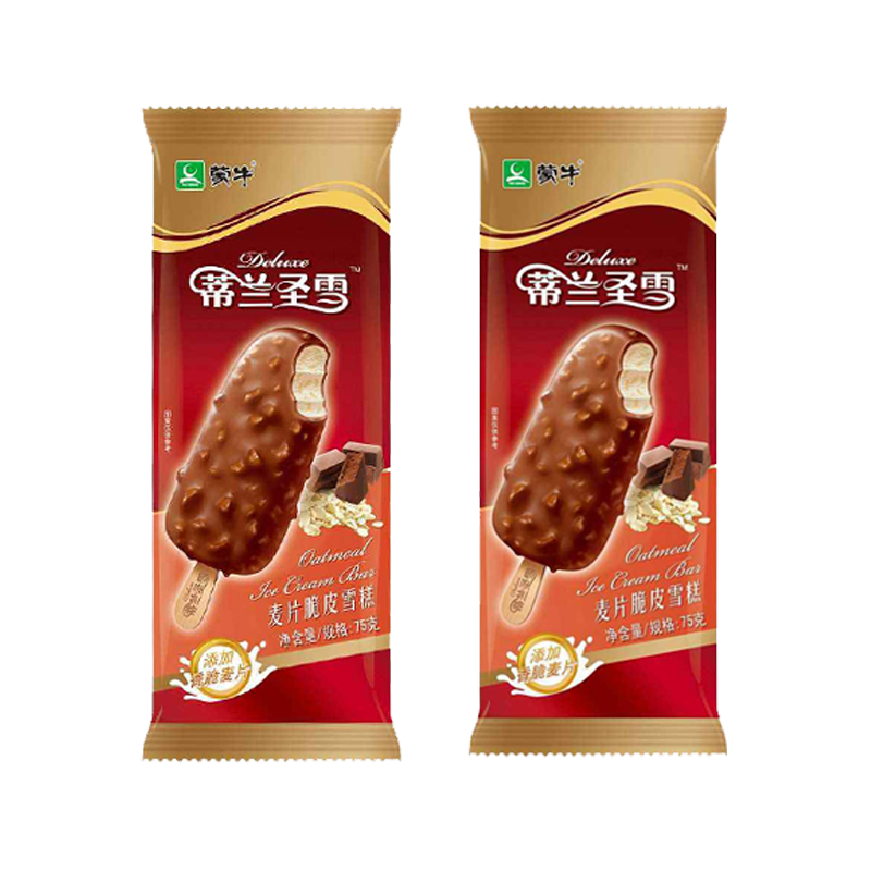 【25支】蒂兰圣雪麦片脆皮雪糕冰淇淋 70g冷饮 经典味道