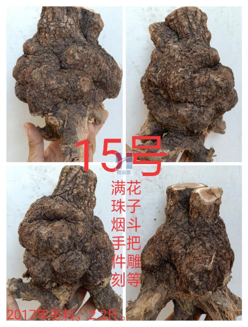 麻梨疙瘩原料弹弓把件烟斗雕刻摆件鱼缸沉木料根雕毛料木料木头 20号