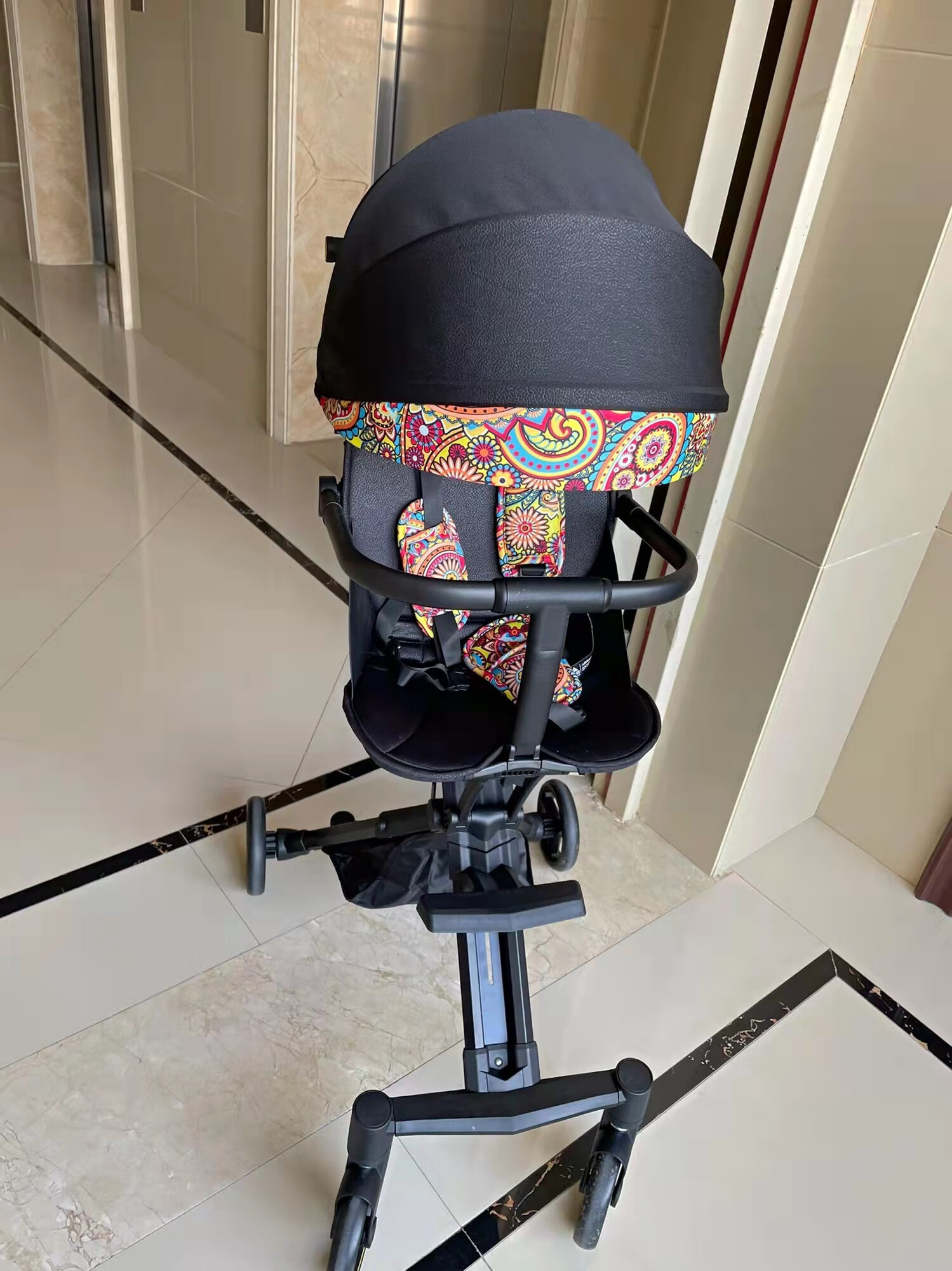 合韵普洛可x6-3溜娃神器x7可坐躺轻便折叠双向四轮宝宝高景观婴儿推车