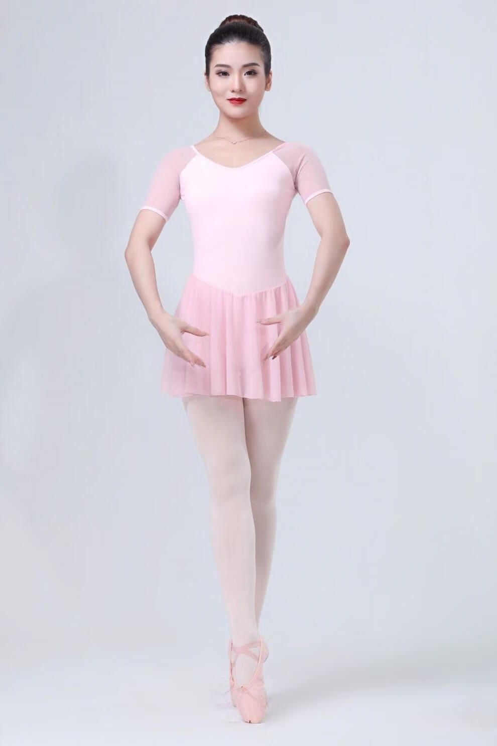 【 成人舞蹈服芭蕾舞服练功服成人艺考】牛奶丝芭蕾舞蹈服连体服舞蹈