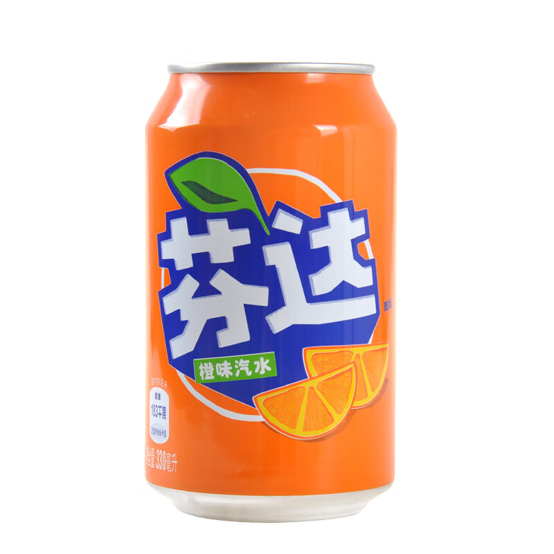 x6听易拉罐装碳酸饮料饮品 可口可乐12罐 芬达橙味12罐--330ml【图片