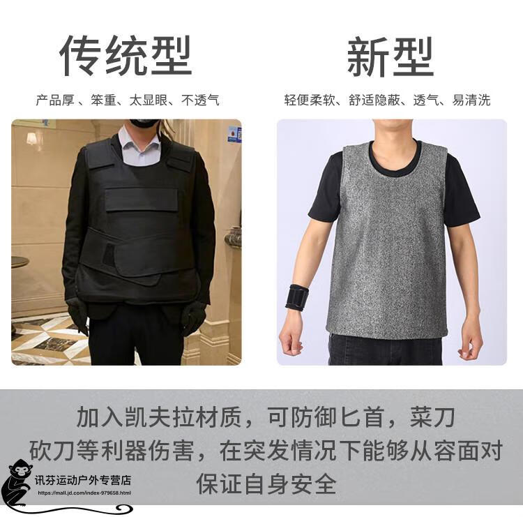 【轻奢高端】防刺服 轻便软质特种防防刺背心防割服隐形软甲凯夫拉