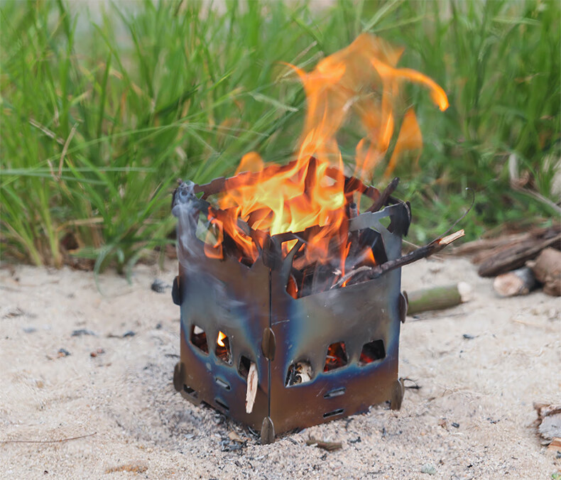 keith铠斯钛合金轻量多功能户外迷你柴火炉木炭炉子简易便携取暖炉具