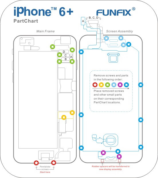 螺丝记忆垫加厚苹果拆机工具iphone7plus8plusxs11promax磁性螺丝记忆