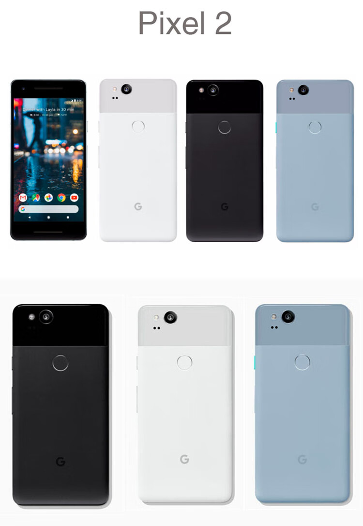 谷歌googlepixel2pixel2代pixel2xl移动联通电信3网4g手机pixel2蓝色