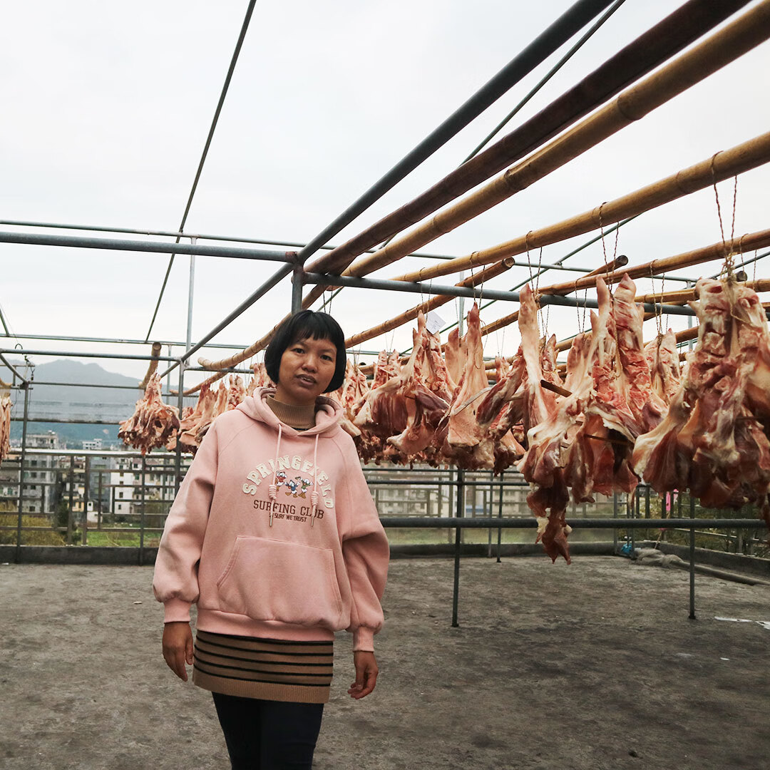 腊肉粤北特产连州东陂腊肉腊肠传统自然风干1斤包装瘦肉蛋4只包
