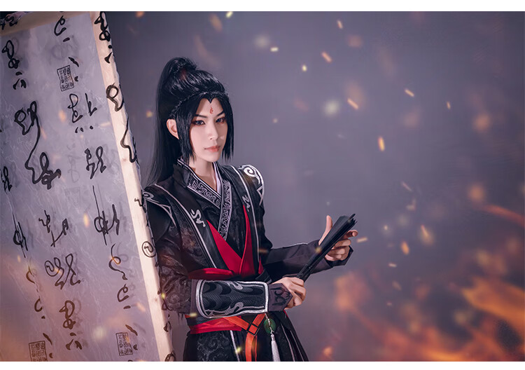 洛冰河cos服人渣反派自救系统cospla天魔全套假发古装汉服男女装黑化