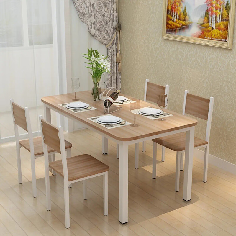 BONZEMON现代简约餐桌椅组合餐桌椅组合一桌四椅-50MM加厚颜色可定制/套