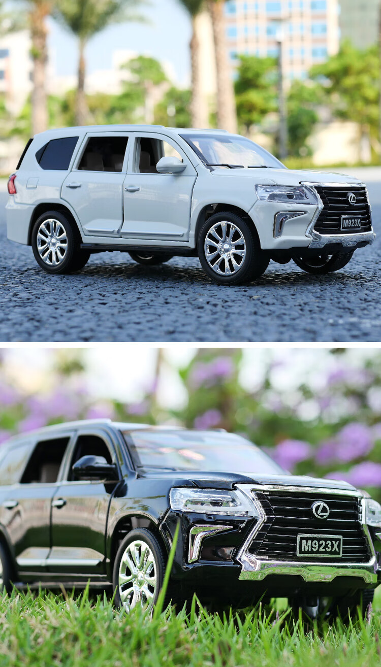 24男孩越野玩具车 雷克萨斯 黑色 礼品 定制车牌