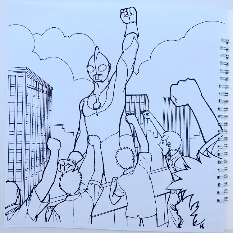 博鹤州儿童画画书奥特曼小手学画画涂色本奥特曼图画本涂色画画书
