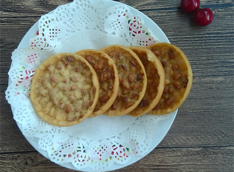 油炸饼花生饼400g饼干广西特产花生粑客家月亮巴小吃零食铁勺饼酥原味