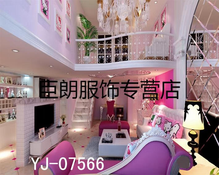 yy直播背景布抖音直播间装饰背景墙快手3d立体背景布男女大气墙纸 乳