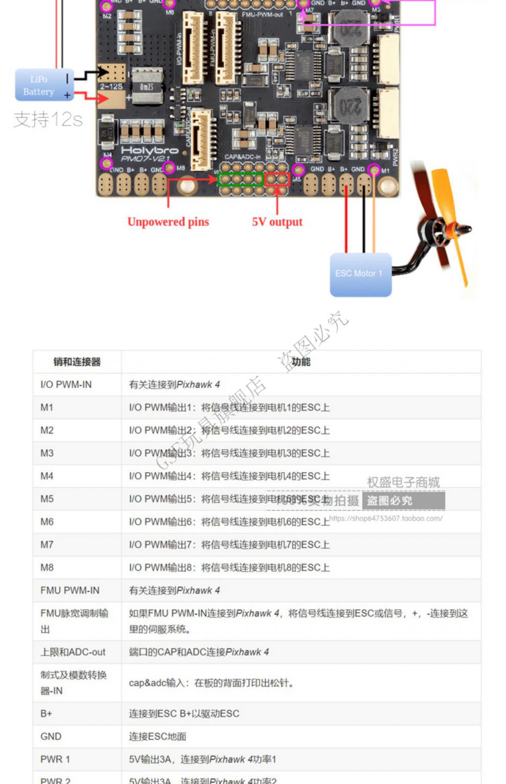 holybropixhawk4px4飞控pix多旋翼固定翼垂起降开源无人机塑胶外壳