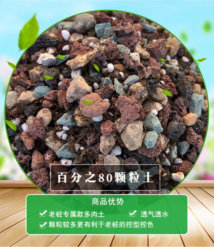 采缇颗粒土铺面石多肉土壤有机营养土种植土通用型花肥兰花专用土全