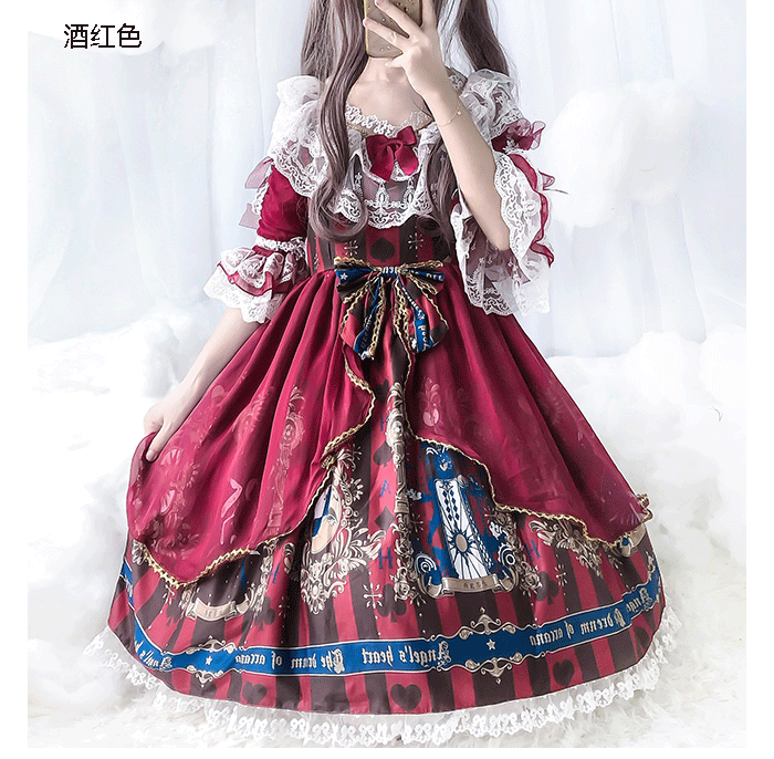 品牌: 恒潮(hengchao) 商品名称:恒潮 现货洛丽塔洋装轻甜软妹lolita