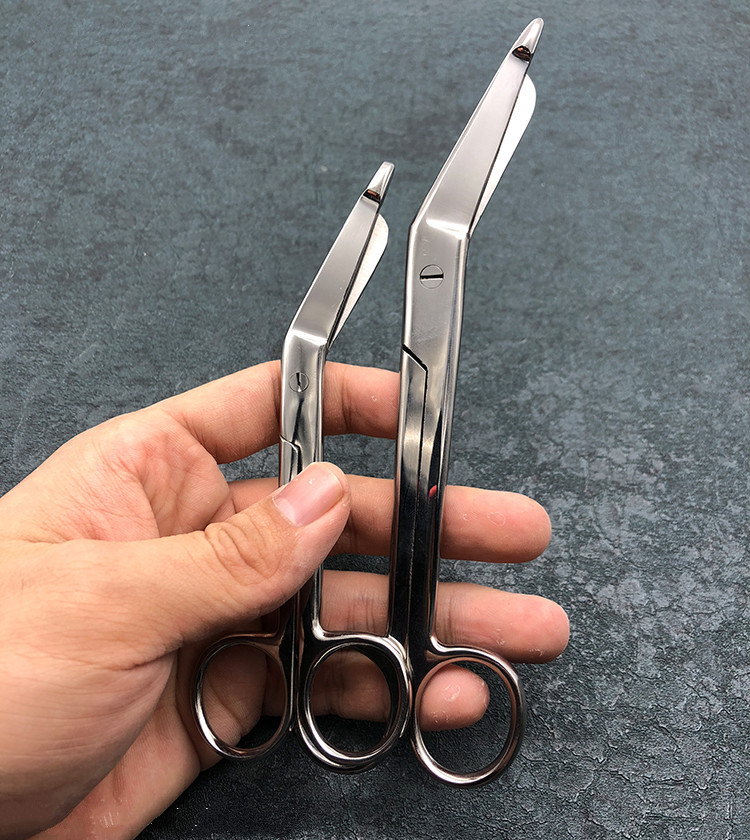 不锈钢医用剪手术器械石膏绷带纱布剪实验用剪刀绷带剪14cm