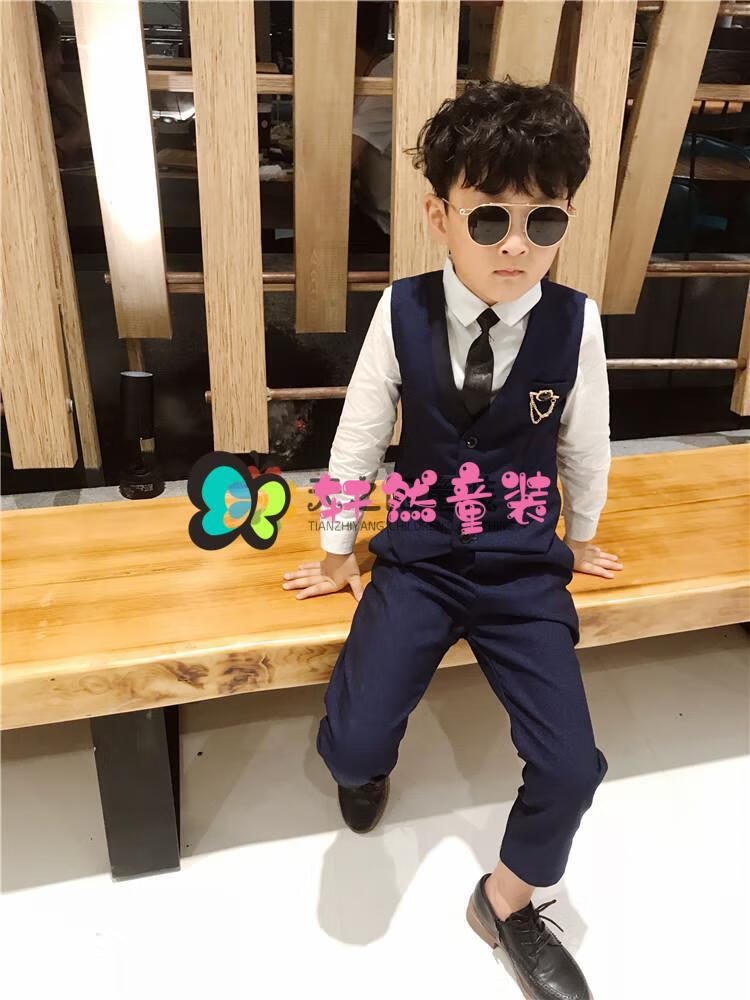 儿童西装男童礼服夏钢琴演出服套装新款小学生春秋季韩版小男孩3-12岁