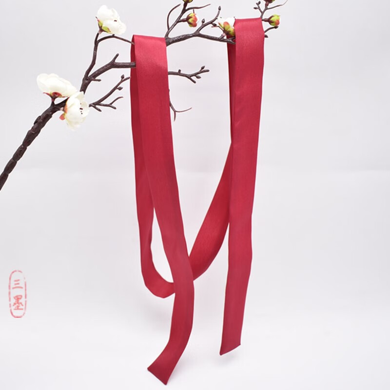 汉服古风仙气发带抹额搭配古装的发饰纯色丝带飘带束发头绳复蝴蝶结