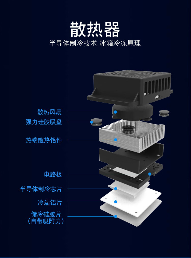 手机平板散热器水冷式半导体制冷diy安卓ipad吃鸡降温