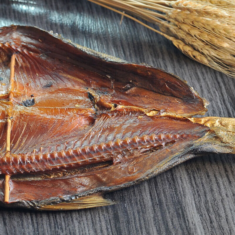 腊鲢鱼农家腊鱼湖南特色腊味烟熏咸鱼干鱼500g两条 4条鲢鱼