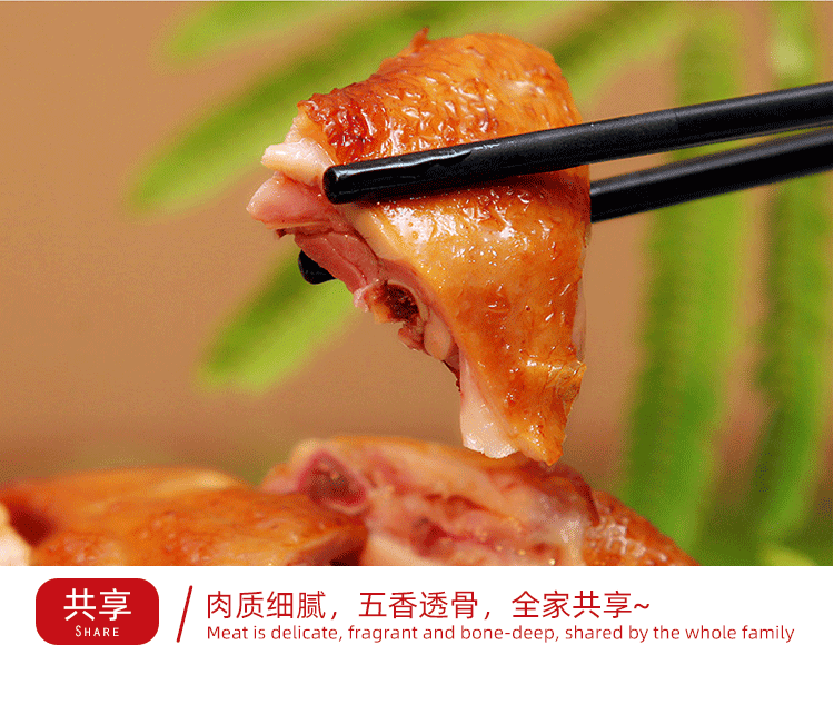 德州五香扒鸡德州乡盛扒鸡烧鸡乡盛五香鸡清真熟食肉食真空即食鸡肉