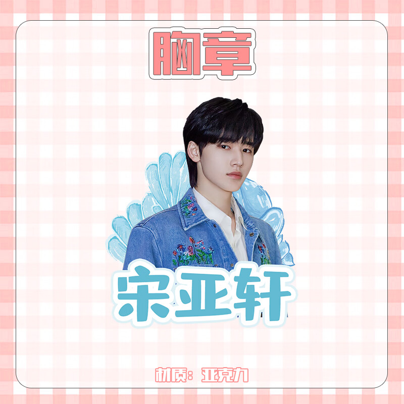 栩傲致原创饭制宋亚轩18岁生日set时代少年团应援礼品小卡手幅立牌