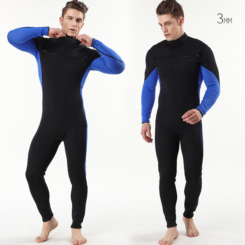 潜水服3mm氯丁橡胶连体潜水服冲浪服防水保暖潜水衣浮潜服男士my007