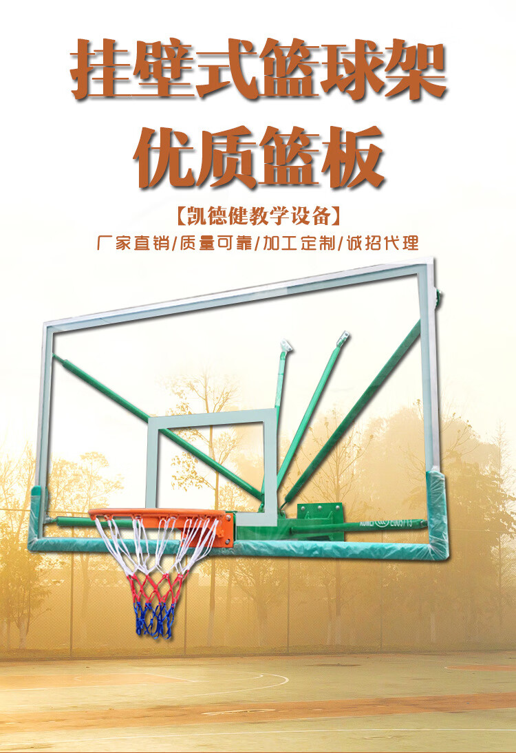 宝利嘉bolikia式篮球板标准户外篮球板木质篮板smc篮板室内篮球架式