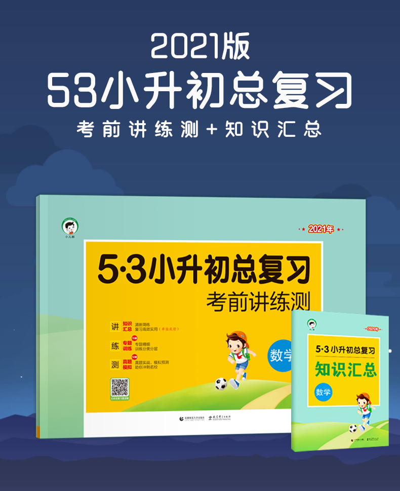 2021版53小升初总复习数学试卷五三小升初衔接教材小升初必刷题人教版