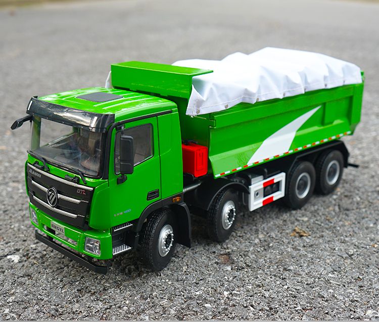 渣土车合金卡车模型 1:24 欧曼白色渣土车【图片 价格 品牌 报价】