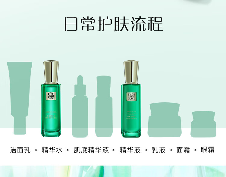 百雀羚套装 帧颜淡纹修护水乳套装 抗皱提拉紧致淡化细纹干纹法令纹保湿补水修护滋养护肤品官方 精华水100ml+精华乳100ml