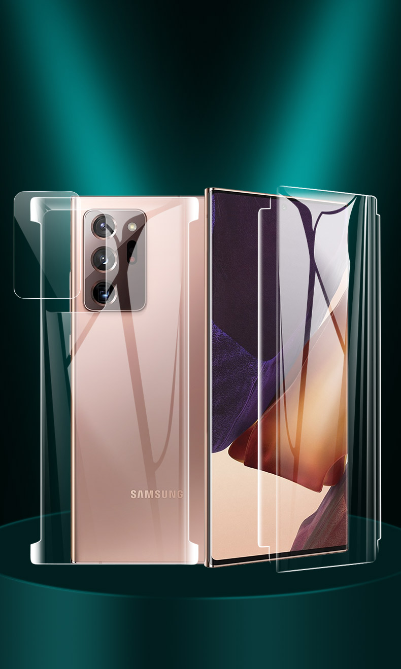 三星note20u原厂膜,三星note20u 伊诺茂三星note20ultra水凝膜全包边前后膜三星note20手机膜背膜全屏