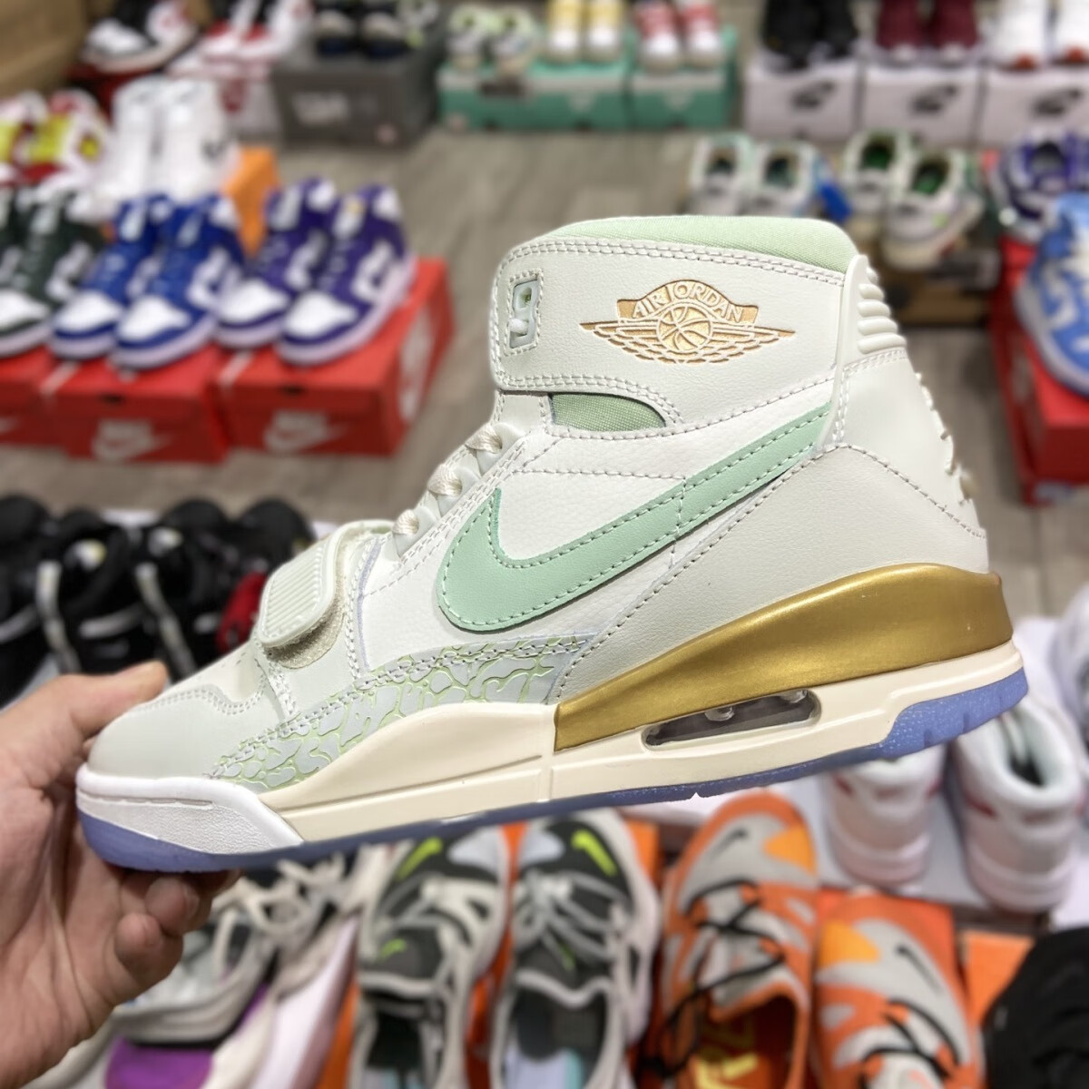 纯原air legacy aj312 薄荷绿 虎年限定男子篮球鞋dr8486-131 浅绿色