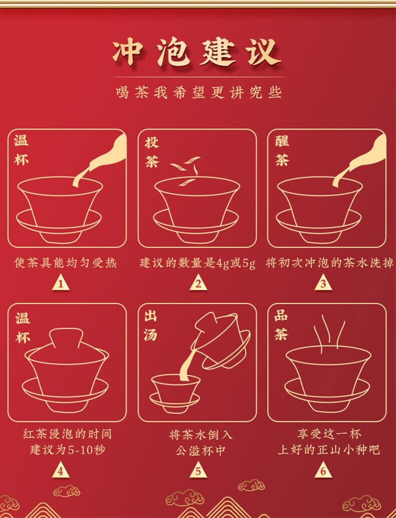 茗天仙（MINGTIANXIAN） 茗天仙武夷山一级正山小种红茶送礼佳品礼盒装250g 10g试饮