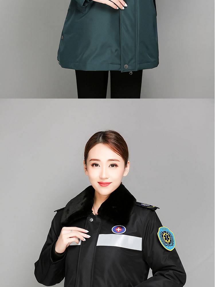 中国急救服装120急救工作服急救服急诊科工作制服值班冬季中长款棉服
