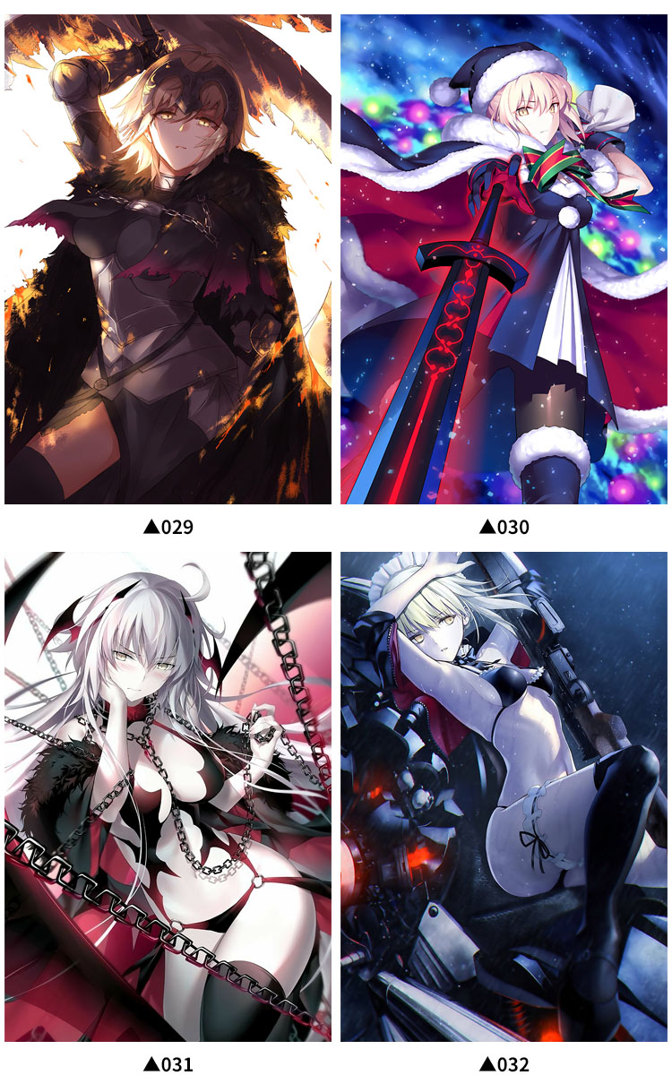 fatesaberfgo黑贞超大动漫海报墙纸壁纸挂画集二次元周边051009款60