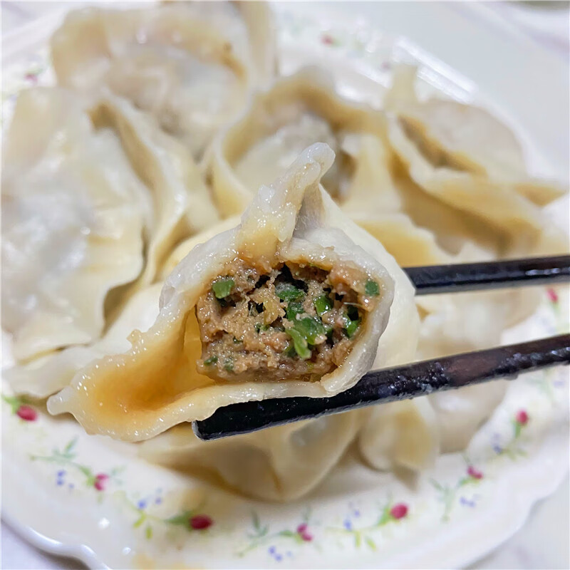 春光岛水饺南京传统美食鲅鱼牛肉水饺手工新鲜饺子海鲜水饺真早餐鲜木