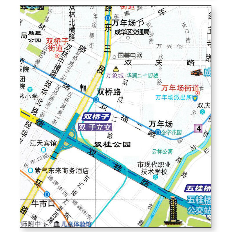 成都市城区地图221全新版成都地图挂图1.1*.8米成都交通地图
