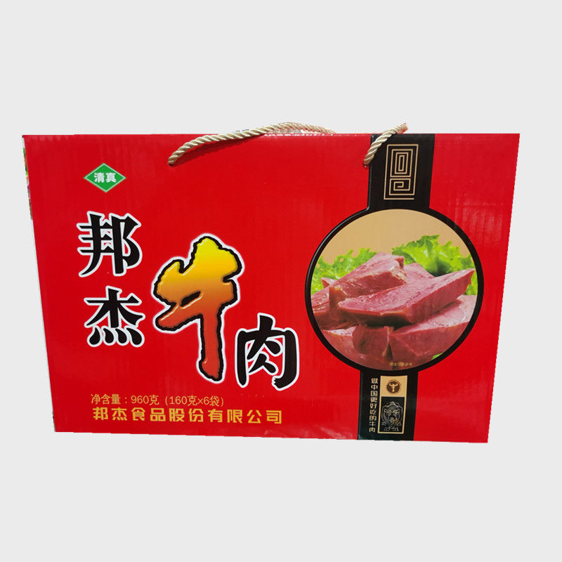 邦杰牛肉牛腱保证河南特产周口清真即食真空加强礼盒邦杰牛肉140克4袋